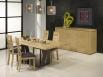 Buffet 3 portes Mathis ralis en Chne de style Contemporain Finition Chne Bross NATUREL